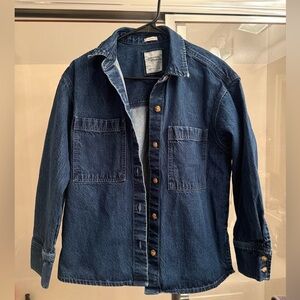 Denim Button-Up Shirt